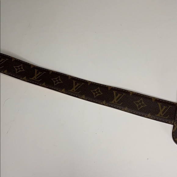 LOUIS VUITTON Ceinture Y2K Pochette Belt Bag Pouch brown monogram women EUC - Picture 5 of 8